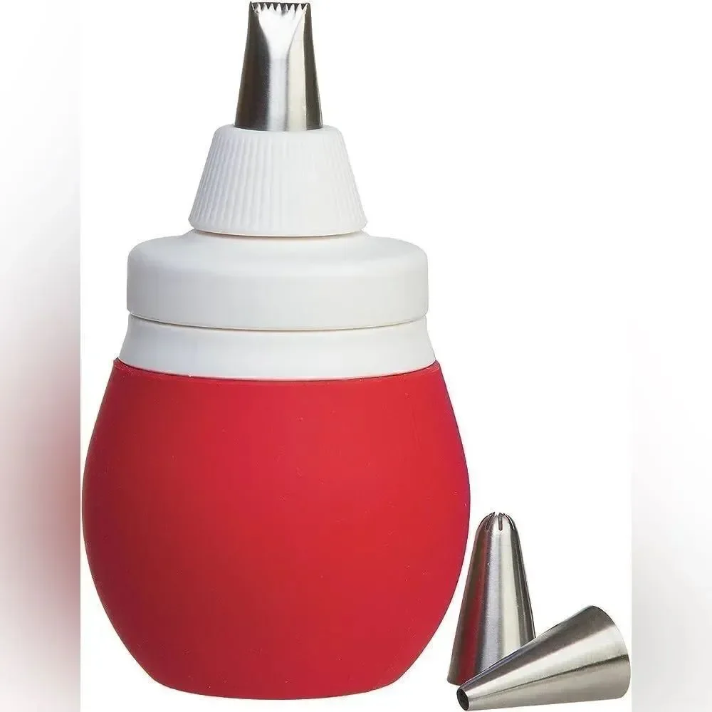 Prepworks by Progressive 4-Piece Frosting Bulb+3 Decorating tips cucake Kit NEW